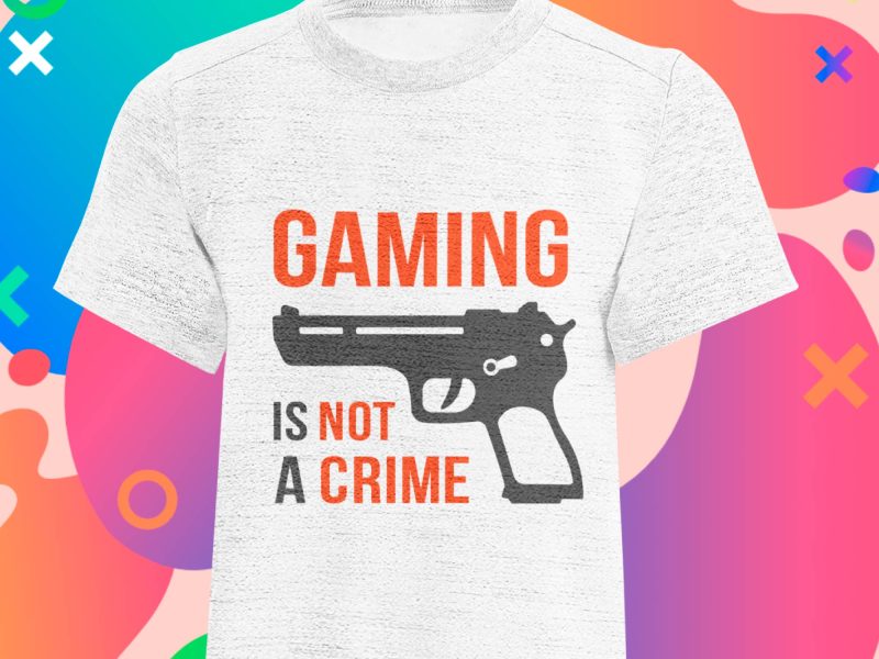 Gaming is not a crime SVG SVG