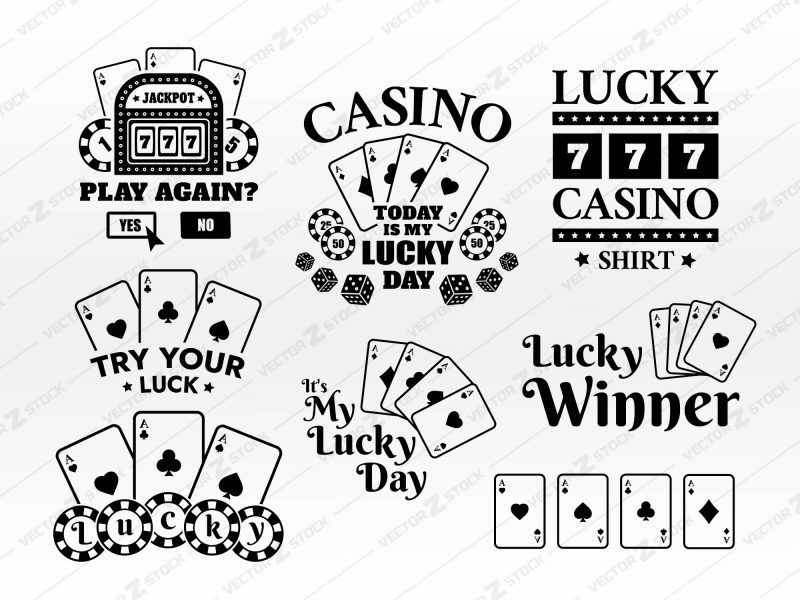 Casino SVG, Poker SVG, Gamer SVG, Playing cards SVG, Slot machine SVG, Lucky Casino SVG