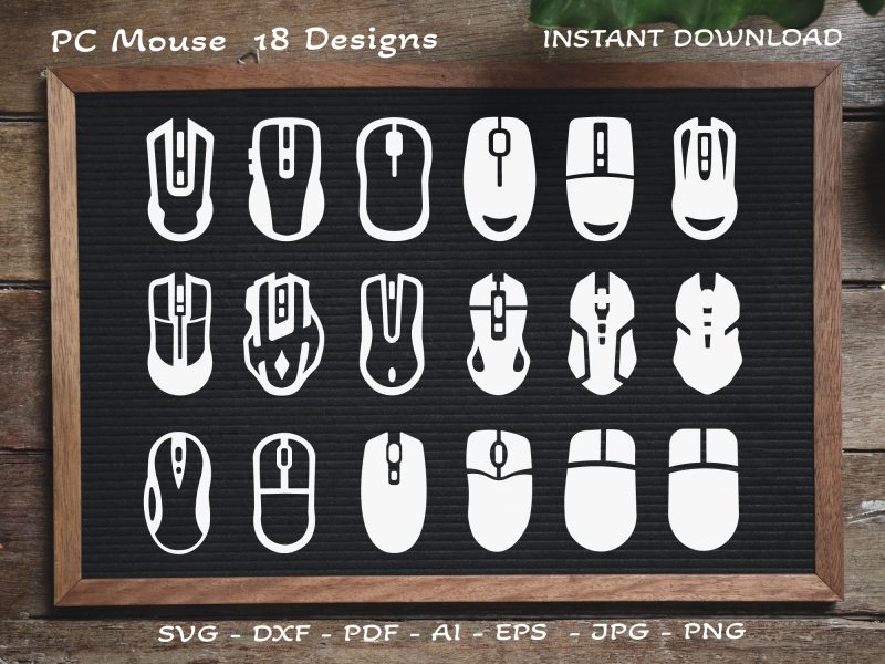 PC Mouse Vector SVG, Game Mouse SVG, Computer mouse SVG, Classic Mouse SVG, Gamer SVG, Gaming SVG
