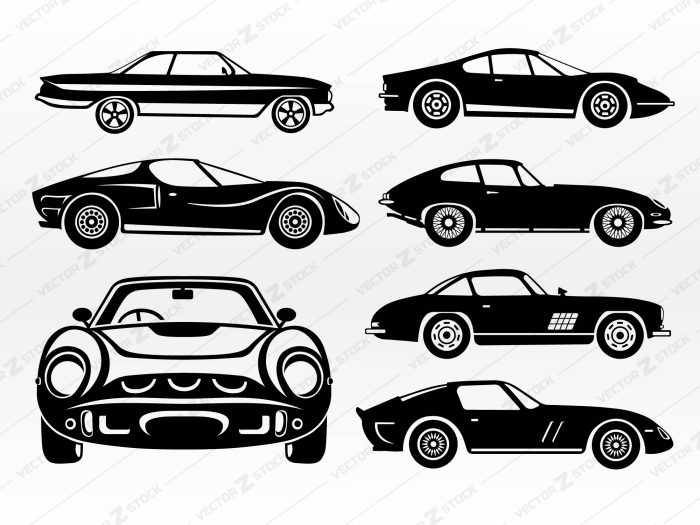 Classic Cars Vector SVG, Car SVG, Classic car SVG, Retro car SVG, Muscle car SVG