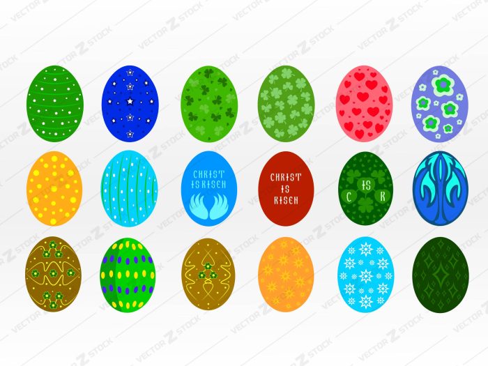 Easter Eggs Vector SVG