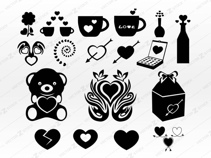 Love Silhouettes SVG