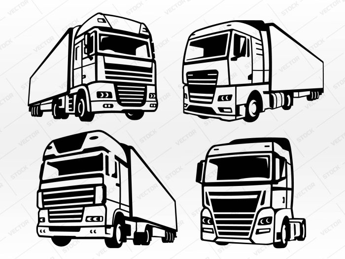 Truck Trailer SVG, Trucker SVG, Truck driver SVG, Trailer SVG, Truck SVG, Euro truck SVG, Truck Cut file