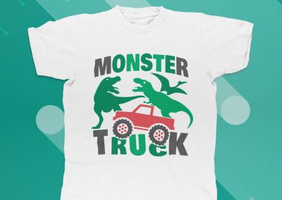 Monster Truck Vector SVG Din, T - shirt