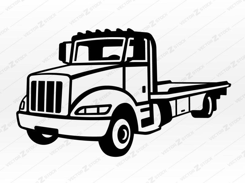 Tow truck Vector SVG, Truck SVG, Rollback SVG, Tow Truck Driver SVG, Broken car on a tow truck SVG