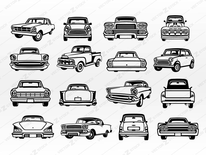 Old Classic Cars SVG, Car SVG, Vintage Car SVG, Retro car SVG, Car SVG, Muscle car SVG, Retro car SVG, Chevrolet air bell SVG, Ford SVG
