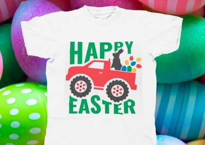 Happy Easter Monster Truck SVG T-shirt design