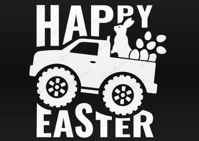 Happy Easter Monster Truck SVG