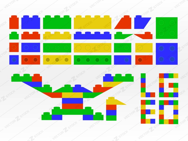Lego Bricks Vector SVG