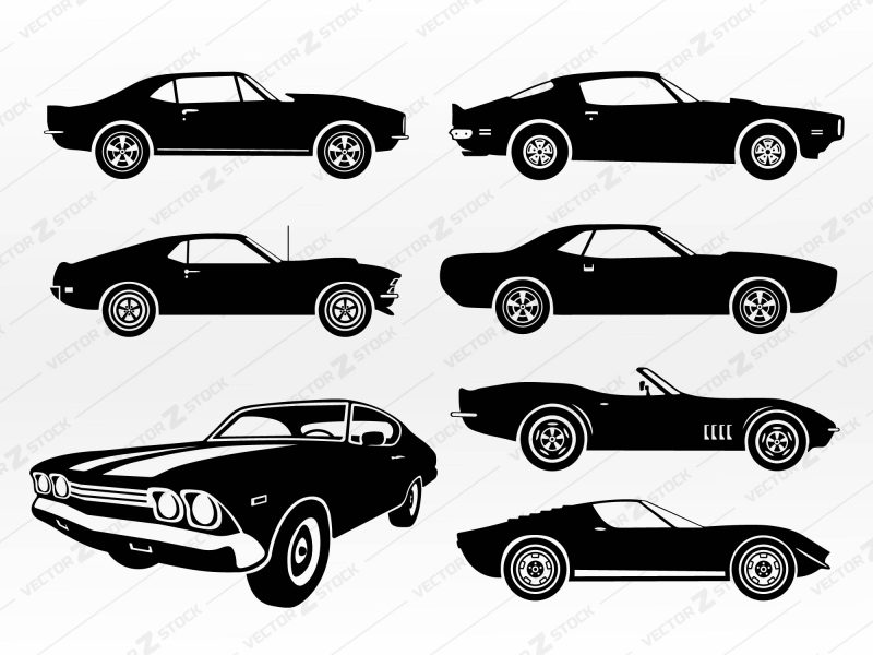 Muscle Cars Vector SVG
