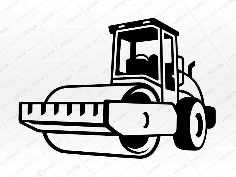 Road roller SVG, Road Construction SVG, Roller Truck SVG, Construction SVG, Construction machine SVG, Truck SVG