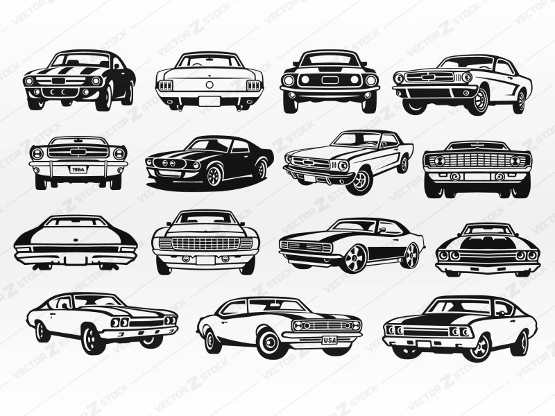 Classic Sports Cars SVG, Classic Car SVG, Classic Cars SVG, Car SVG, Muscle car SVG, Retro car SVG, Old car svg, Mustang SVG, Camaro SVG, Chevrolet SVG