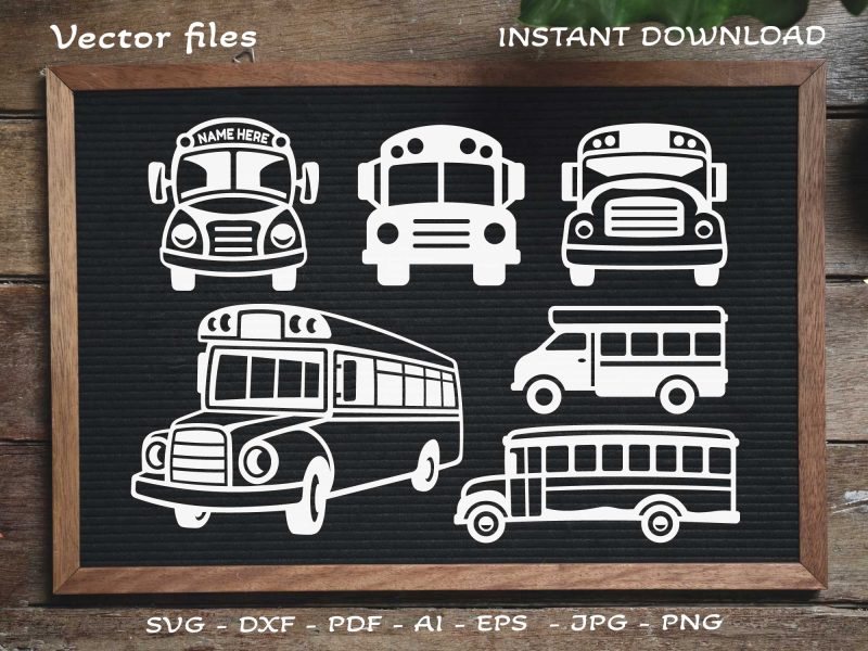 School Bus SVG Vector, Bus SVG, School SVG, Kids SVG, School Bus cut