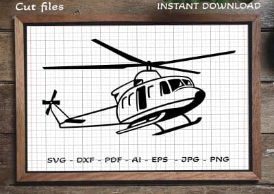 Military Helicopter SVG