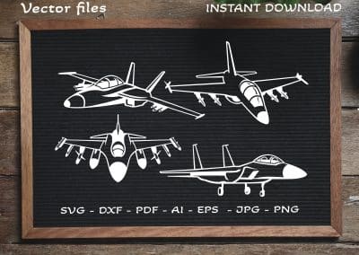 USA Fighter SVG, Military Plane SVG, Fighter Airplane SVG, Files for Cricut