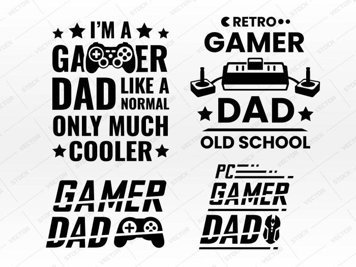 Gamer Dad SVG, Gamer SVG, Gaming SVG, Gamer quotes SVG, Vector