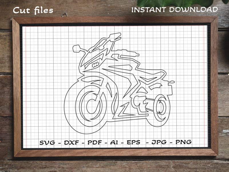 Biker Cut files SVG