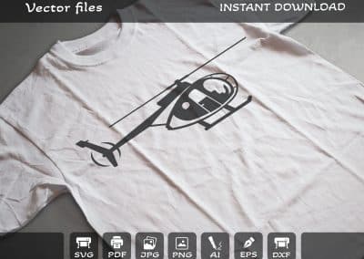 Helicopter t shirt design SVG