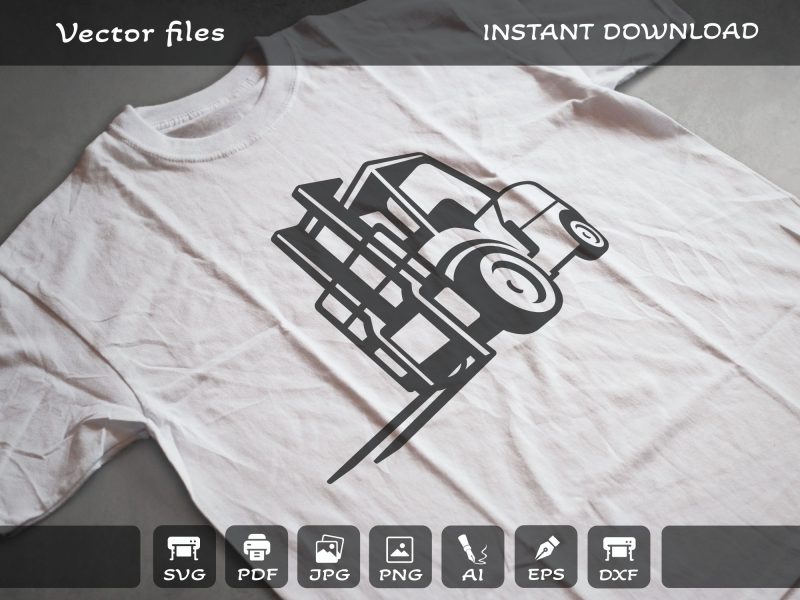 Forklift SVG t shirt design