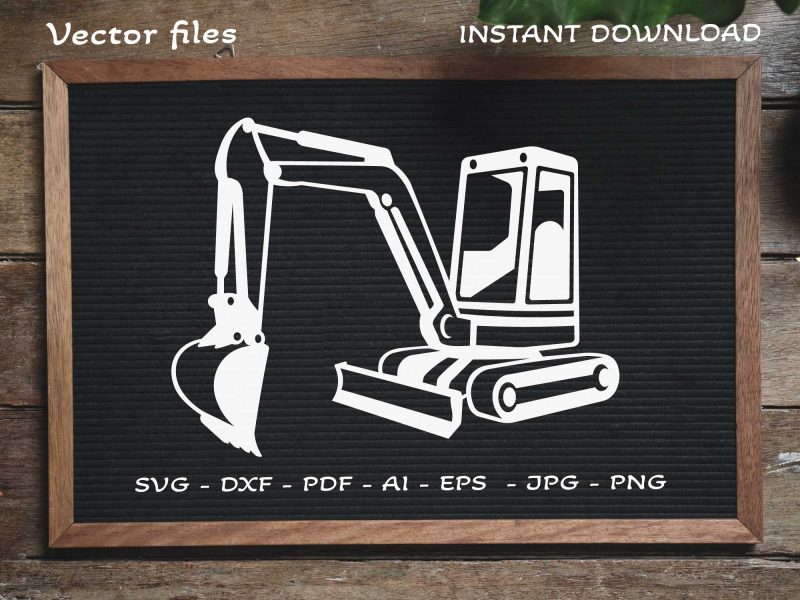 Small excavator SVG