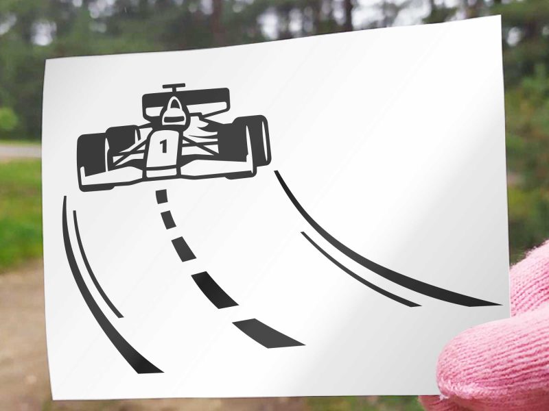 F1 sticker, Formula 1 decal, Race car vinyl