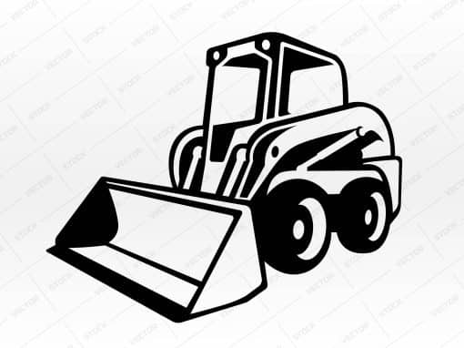 Mini Dozer Vector Small bulldozer SVG, Mini bulldozer SVG, Bulldozer vector icon