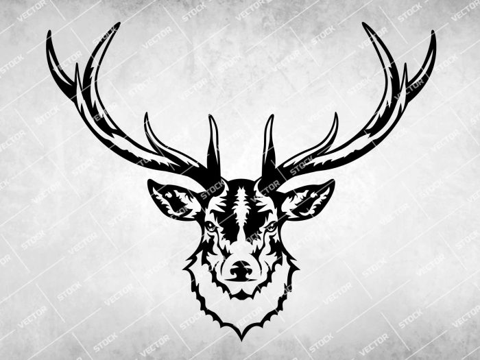 Deer Face SVG, Animal SVG, Deer Hunting SVG, Deer Head SVG, Animal Face SVG, Deer SVG