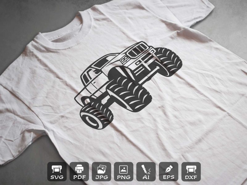 Monster Truck t shirt design