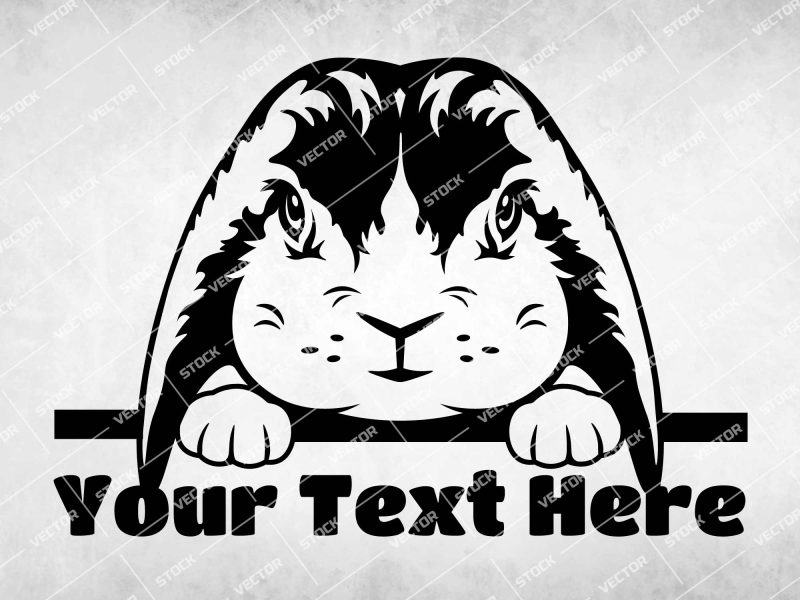 Rabbit Face SVG, Hidden rabbit SVG, Bunny SVG, Rabbit SVG, Easter Bunny SVG, Easter SVG, Farm animal SVG
