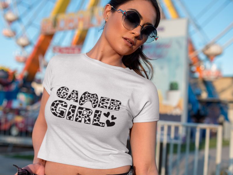 Gamer girl t shirt design