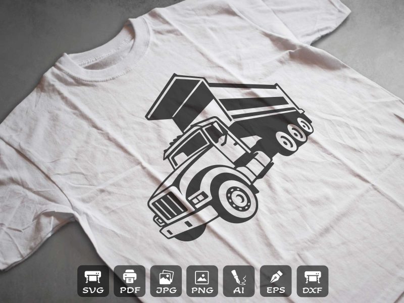 Dump truck t shirt design