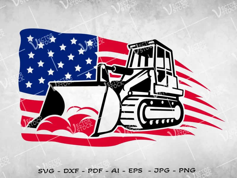 US Bulldozer SVG