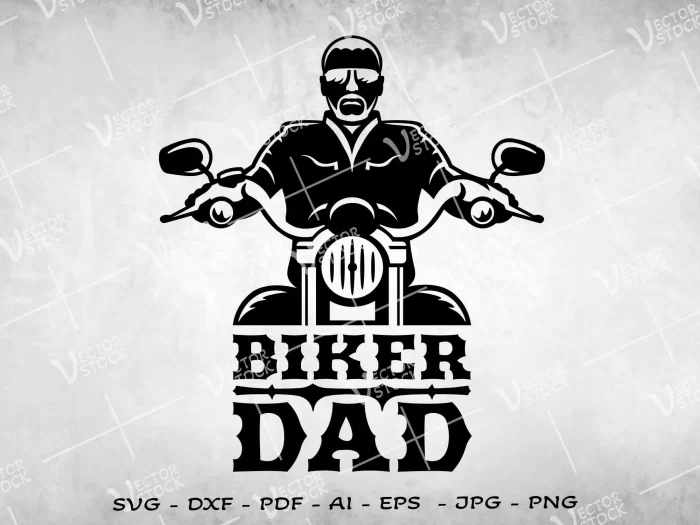 Biker Dad SVG