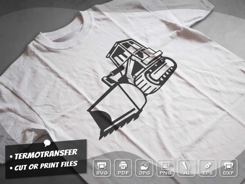 Bulldozer t-shirt design