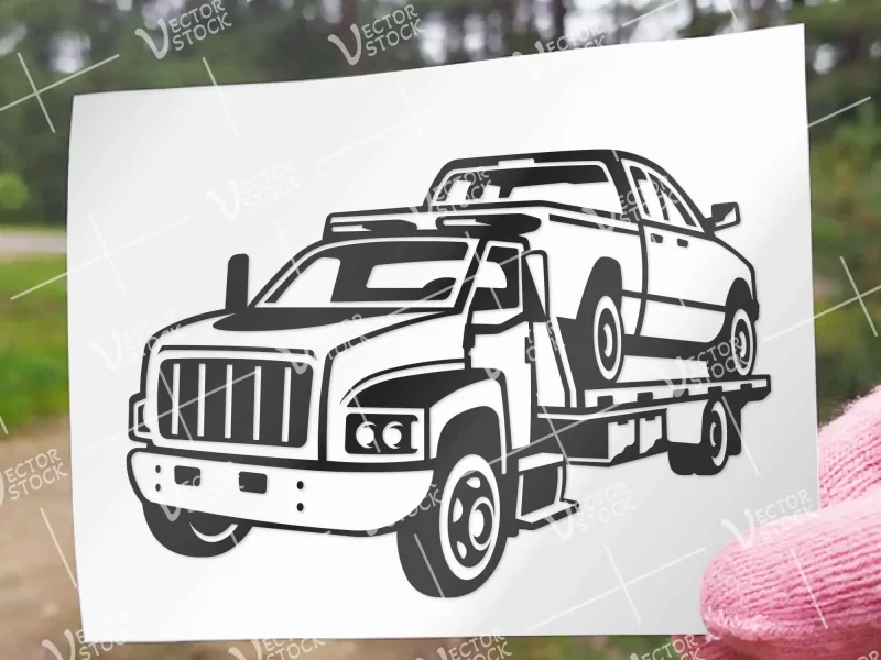 Tow Truck Towing Car decal