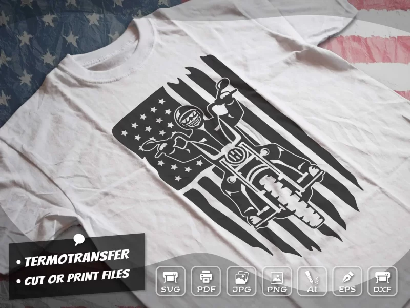 US Biker SVG t-shirt