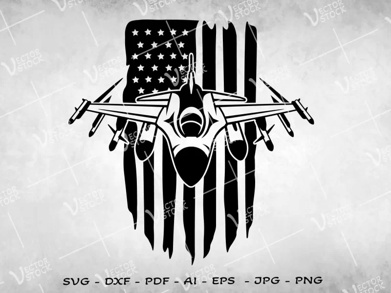 US Fighter Jet SVG