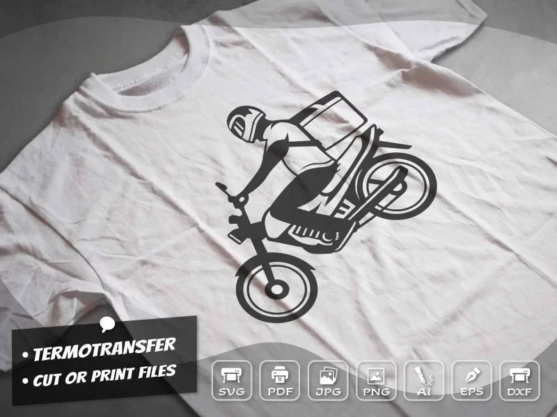 Delivery Man Riding t shirt design