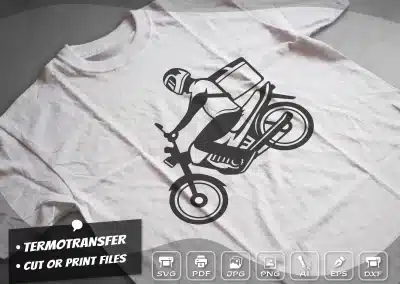 Delivery Man Riding t shirt design