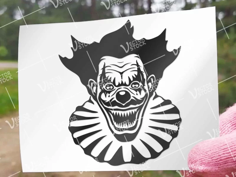 Evil Clown decal design