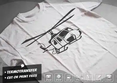 helicopter svg design for t shirt