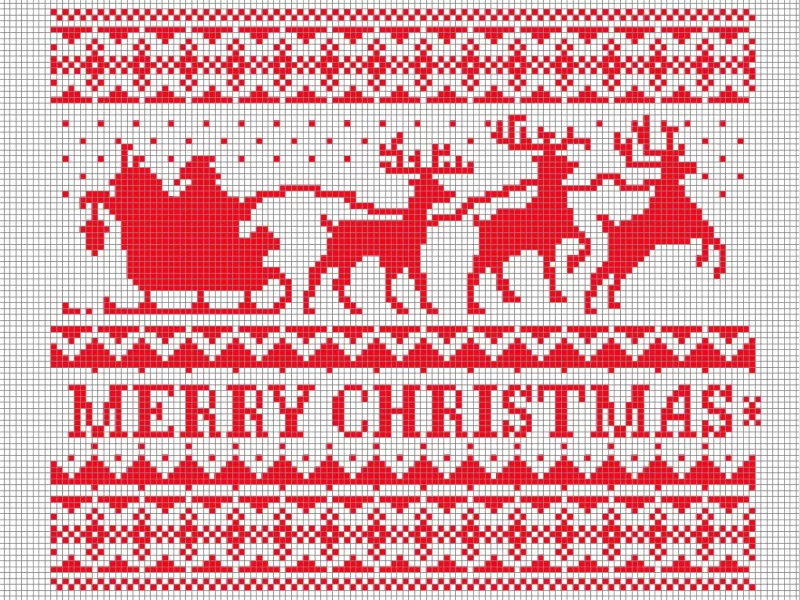 Pixel Christmas ornament SVG