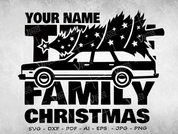 Family Christmas SVG