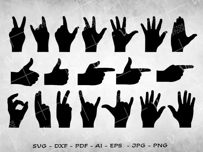 Hand Symbols SVG