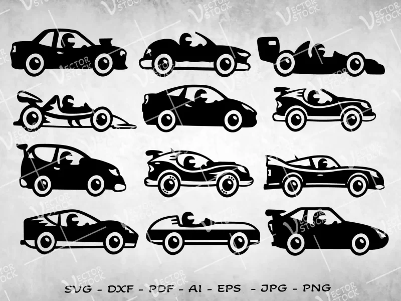 Cartoon Car SVG