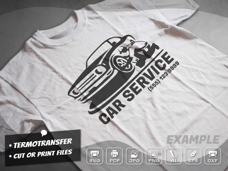 Car service t shirt design, Auto mechanic t-shirt svg