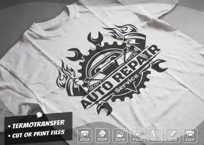Auto Repair Logo T-shirt