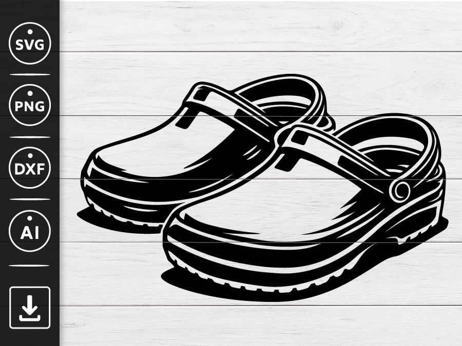 Work Clogs SVG